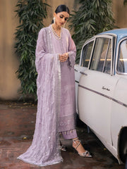 NUREH Maya Unstitched Embroidered Jacquard Slub Lawn 3Pc Suit NJ-47
