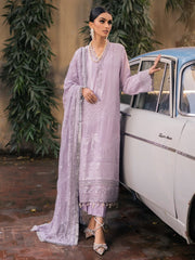 NUREH Maya Unstitched Embroidered Jacquard Slub Lawn 3Pc Suit NJ-47