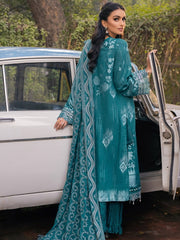 NUREH Maya Unstitched Embroidered Jacquard Slub Lawn 3Pc Suit NJ-48