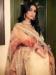 NUREH Maya Unstitched Embroidered Jacquard Slub Lawn 3Pc Suit NJ-51