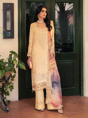 NUREH Maya Unstitched Embroidered Jacquard Slub Lawn 3Pc Suit NJ-51