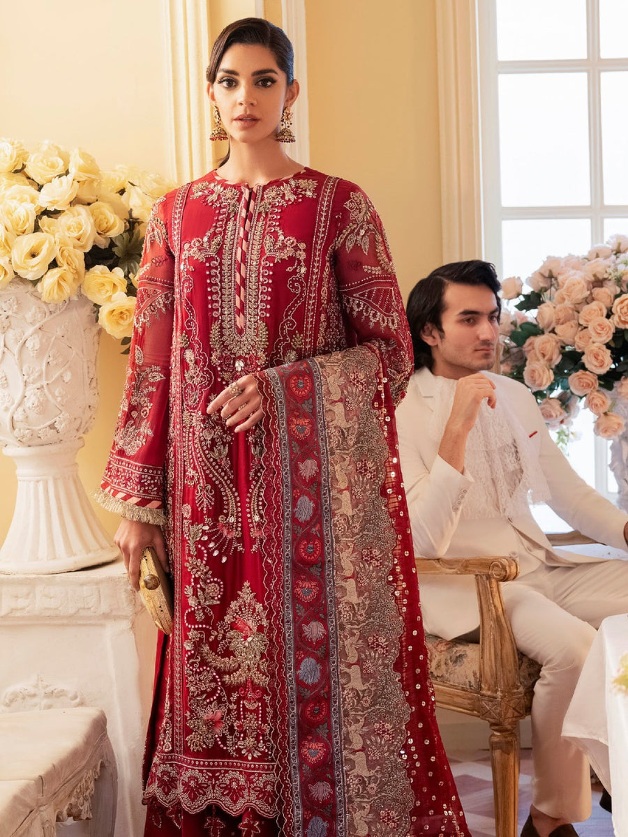 NUREH The Royal Palace Unstitched Luxury Formal 3Pc Suit NL-43