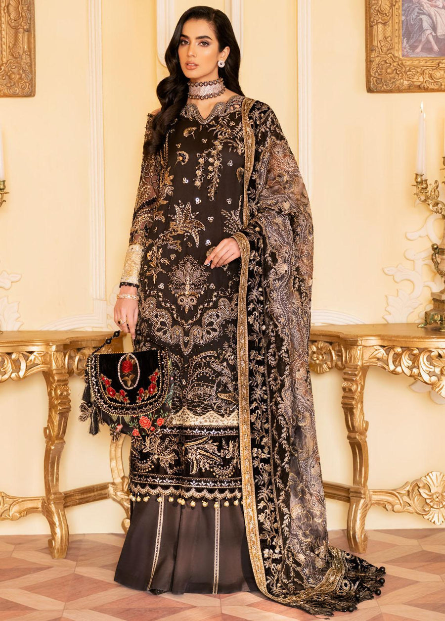 NUREH The Royal Palace Unstitched Luxury Formal 3Pc Suit NL-48