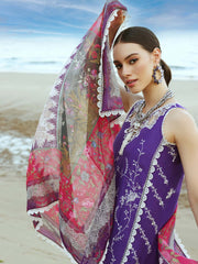 Noor by Saadia Asad Luxury Embroidered Chikankari Lawn 3Pc Suit D-10A