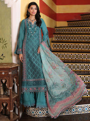 Noor by Saadia Asad Luxury Embroidered Chikankari Lawn 3Pc Suit D-02B