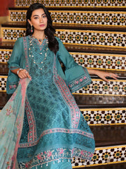 Noor by Saadia Asad Luxury Embroidered Chikankari Lawn 3Pc Suit D-02B