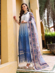 Noor by Saadia Asad Luxury Embroidered Chikankari Lawn 3Pc Suit D-07B