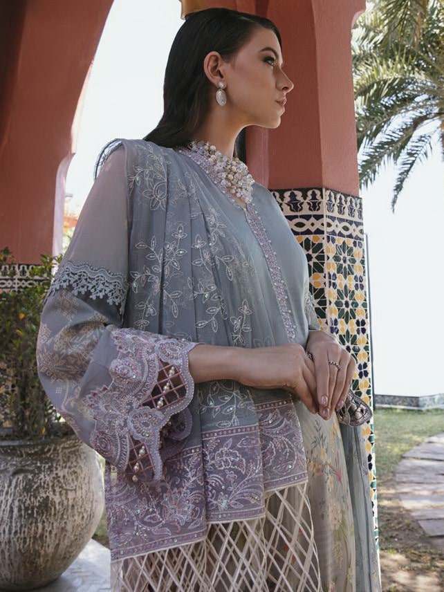 NUREH Maya Embroidered Swiss Lawn Unstitched 3 Piece Suit NS-67