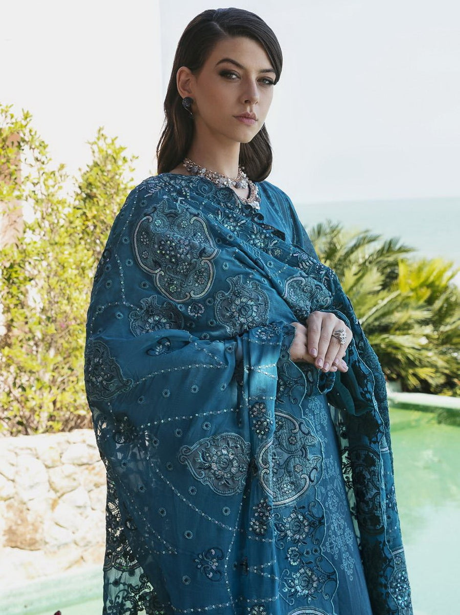NUREH Maya Embroidered Swiss Lawn Unstitched 3 Piece Suit NS-69