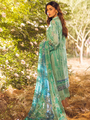 NUREH Gardenia Lawn Embroidered & Printed Unstitched 3Pc Suit NSG-86