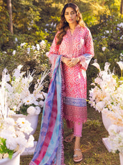 NUREH Gardenia Lawn Embroidered & Printed Unstitched 3Pc Suit NSG-90