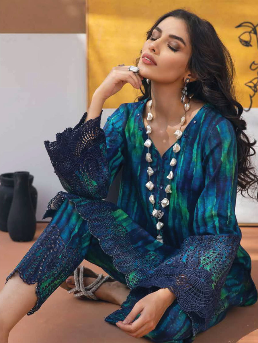 NUREH Ballerina Embroidered Chikankari Khaddar 2 Piece Suit NU2-12 - FaisalFabrics.pk
