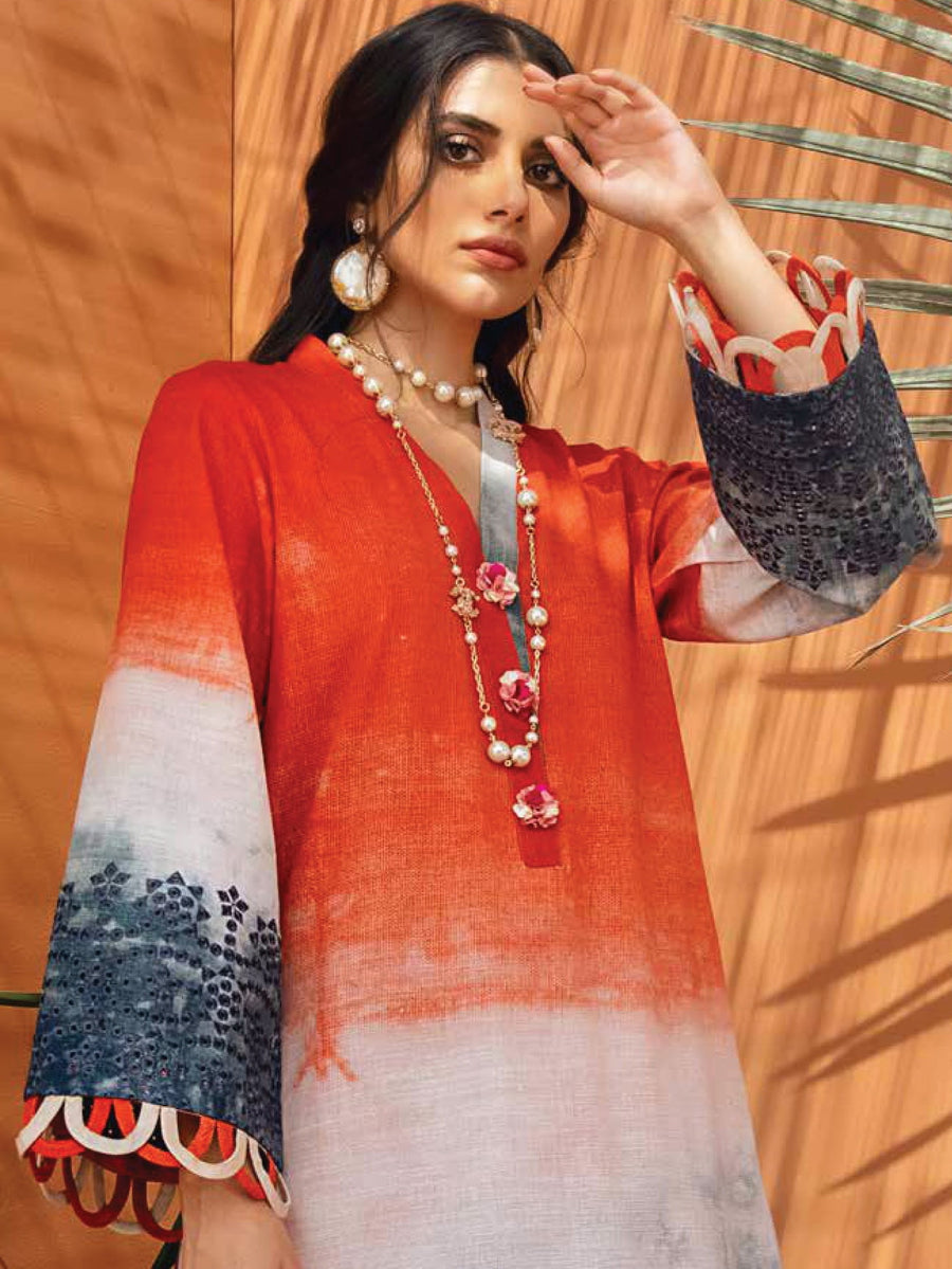 NUREH Ballerina Embroidered Chikankari Khaddar 2 Piece Suit NU2-14 - FaisalFabrics.pk