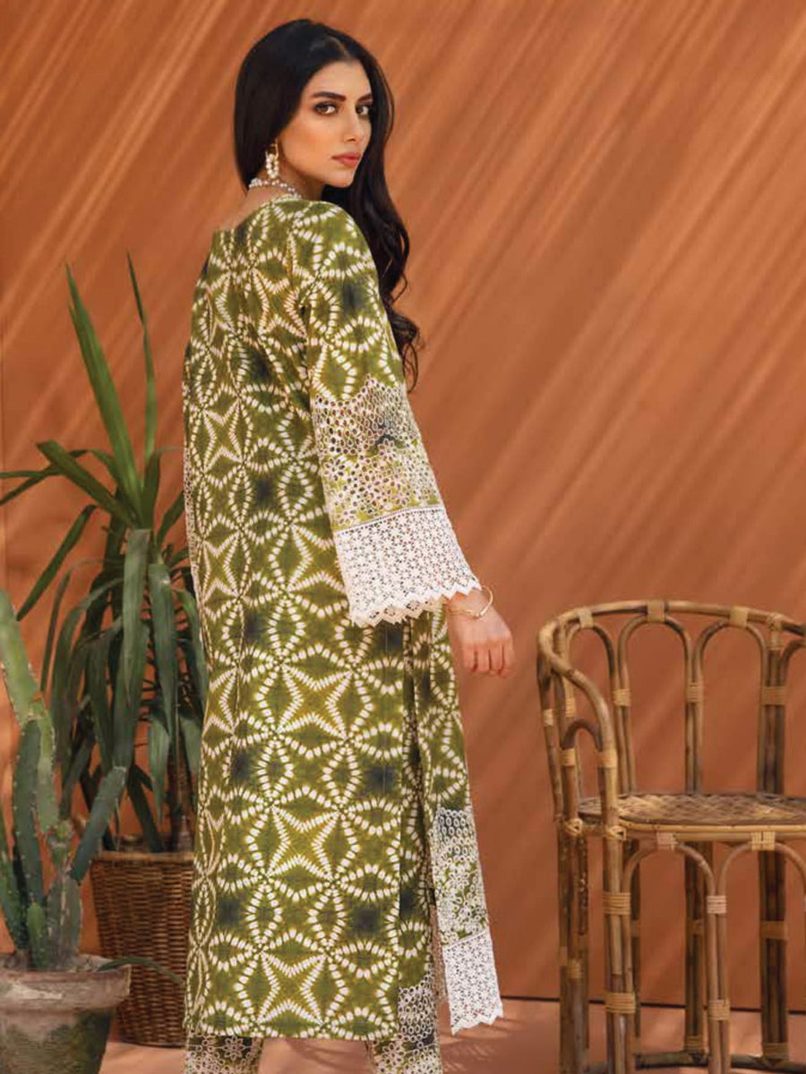 NUREH Ballerina Embroidered Chikankari Khaddar 2 Piece Suit NU2-15 - FaisalFabrics.pk