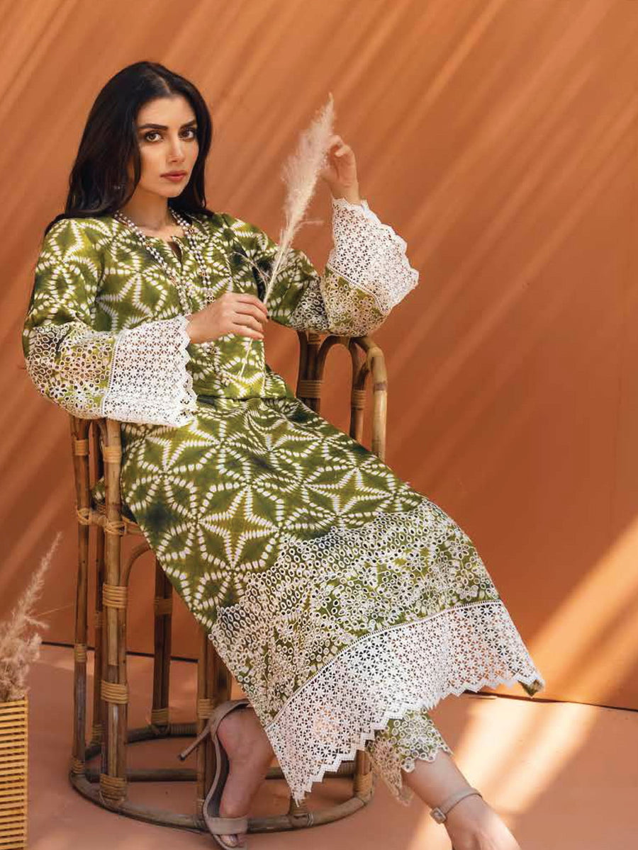NUREH Ballerina Embroidered Chikankari Khaddar 2 Piece Suit NU2-15 - FaisalFabrics.pk