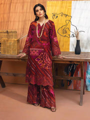 NUREH Ballerina Embroidered Chikankari Khaddar 2 Piece Suit NU2-17 - FaisalFabrics.pk
