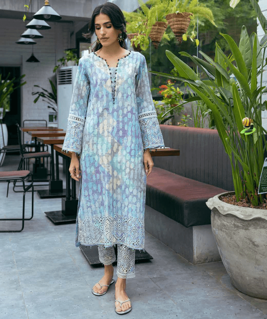 NUREH Ballerina Embroidered Chikankari Khaddar 2Pc Suit NU2-67