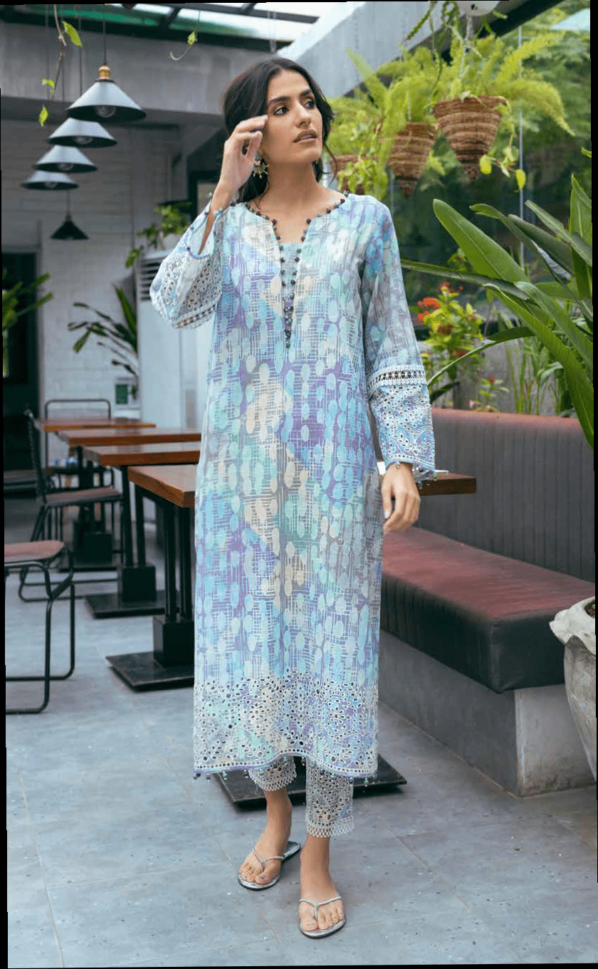 NUREH Ballerina Embroidered Chikankari Khaddar 2Pc Suit NU2-67