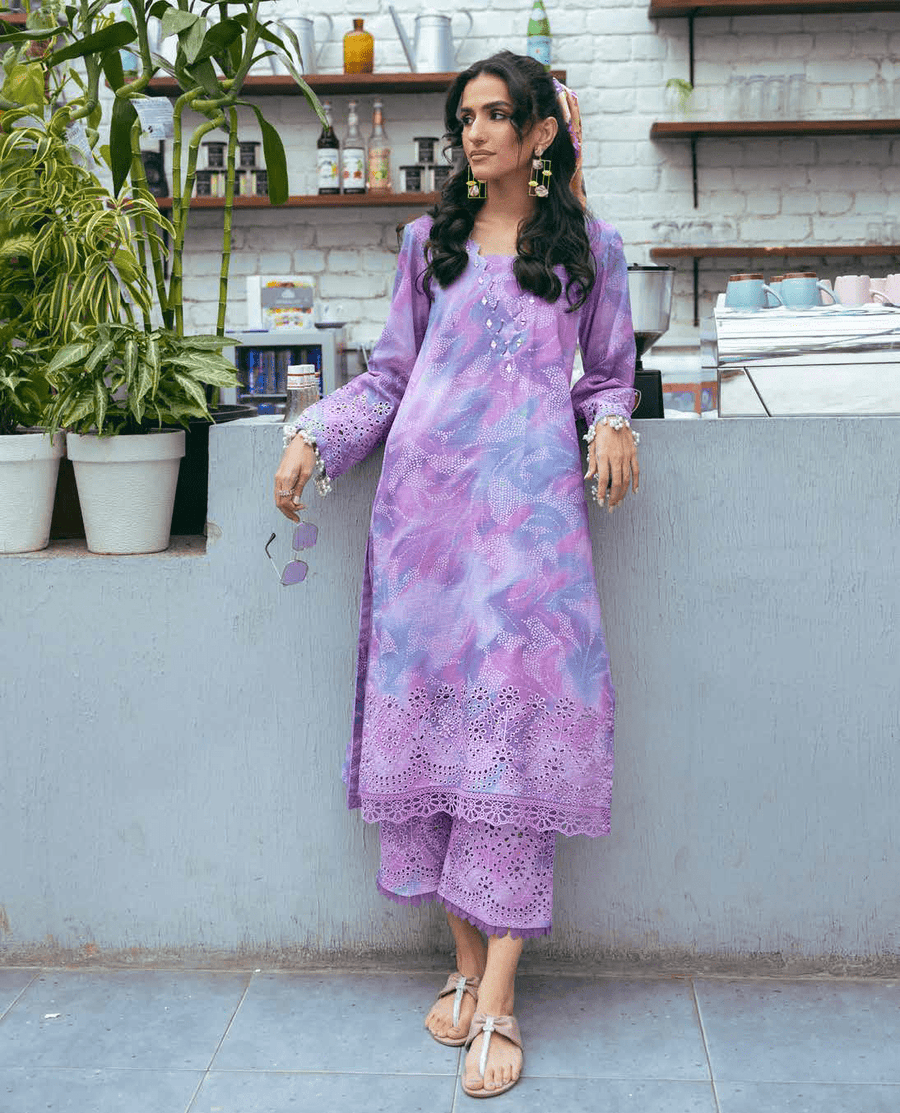 NUREH Ballerina Embroidered Chikankari Khaddar 2Pc Suit NU2-68