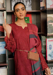 Nureh Girl Glam Unstitched Embroidered Chikankari 3Pc Suit NU2-74