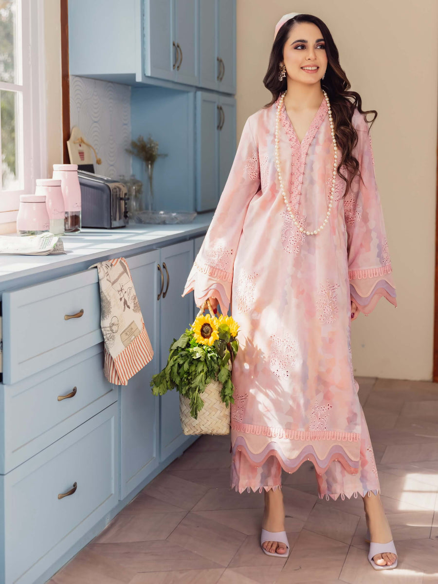 NUREH Ballerina Embroidered Chikankari Lawn Unstitched 2 Piece NU2-83