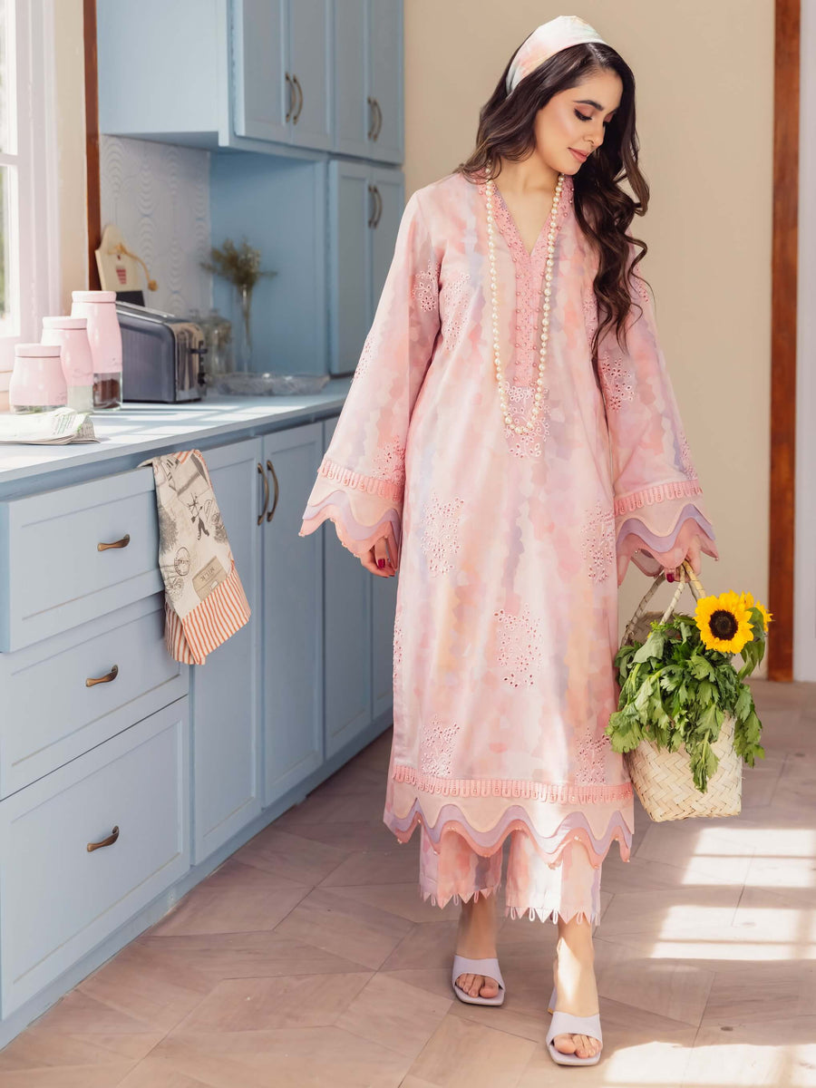 NUREH Ballerina Embroidered Chikankari Lawn Unstitched 2 Piece NU2-83