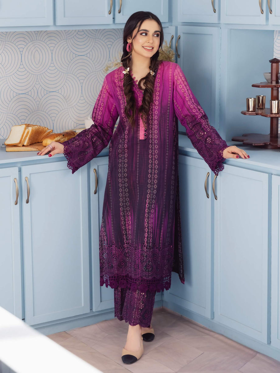 NUREH Ballerina Embroidered Chikankari Lawn Unstitched 2 Piece NU2-89