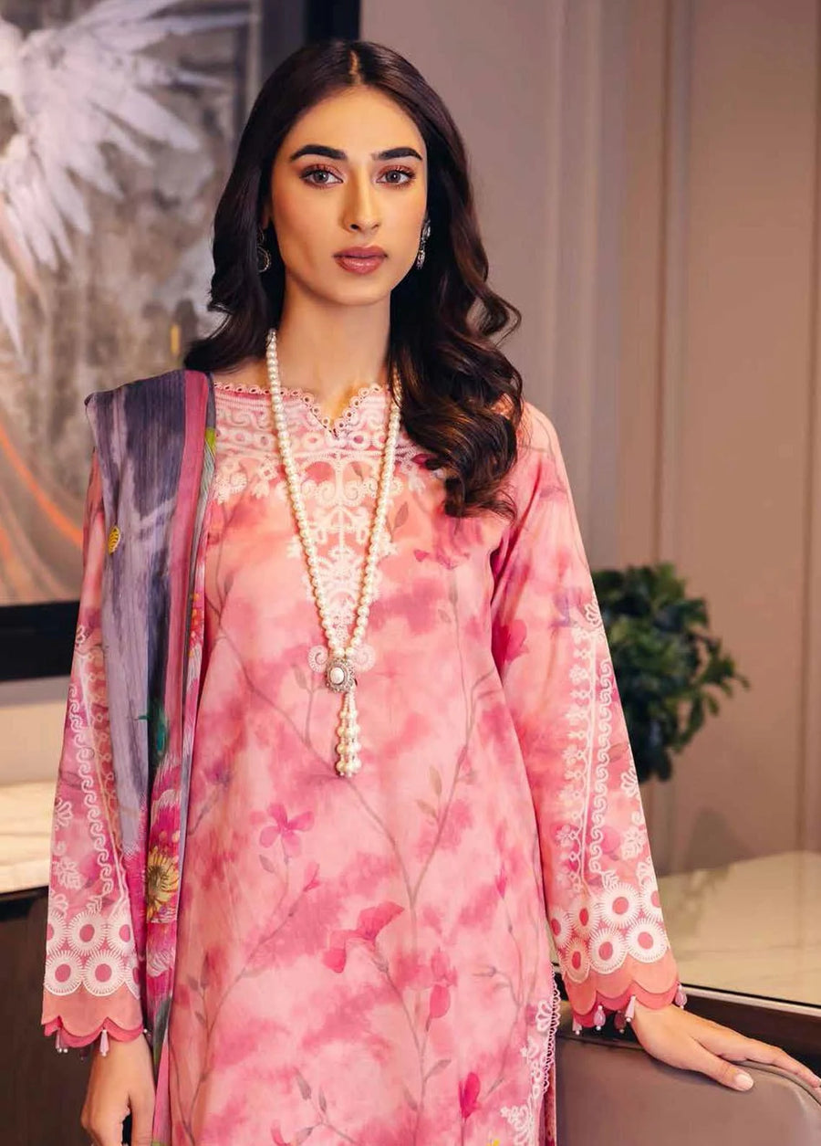 NUREH Signature Unstitched Printed Lawn 3Piece Suit SP-35