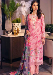 NUREH Signature Unstitched Printed Lawn 3Piece Suit SP-35