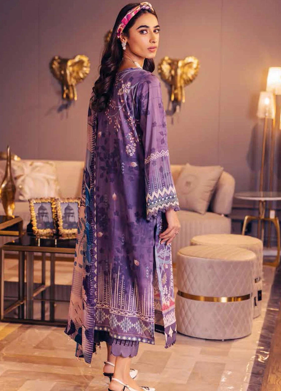 NUREH Signature Unstitched Printed Lawn 3Piece Suit SP-38