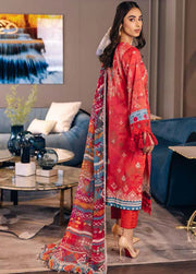 NUREH Signature Unstitched Printed Lawn 3Piece Suit SP-40