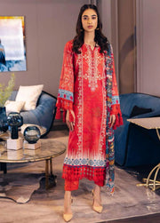 NUREH Signature Unstitched Printed Lawn 3Piece Suit SP-40