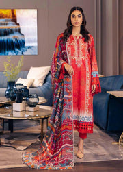 NUREH Signature Unstitched Printed Lawn 3Piece Suit SP-40
