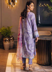 NUREH Signature Unstitched Printed Lawn 3Piece Suit SP-41