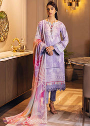 NUREH Signature Unstitched Printed Lawn 3Piece Suit SP-41