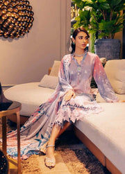 NUREH Signature Unstitched Printed Lawn 3Piece Suit SP-42