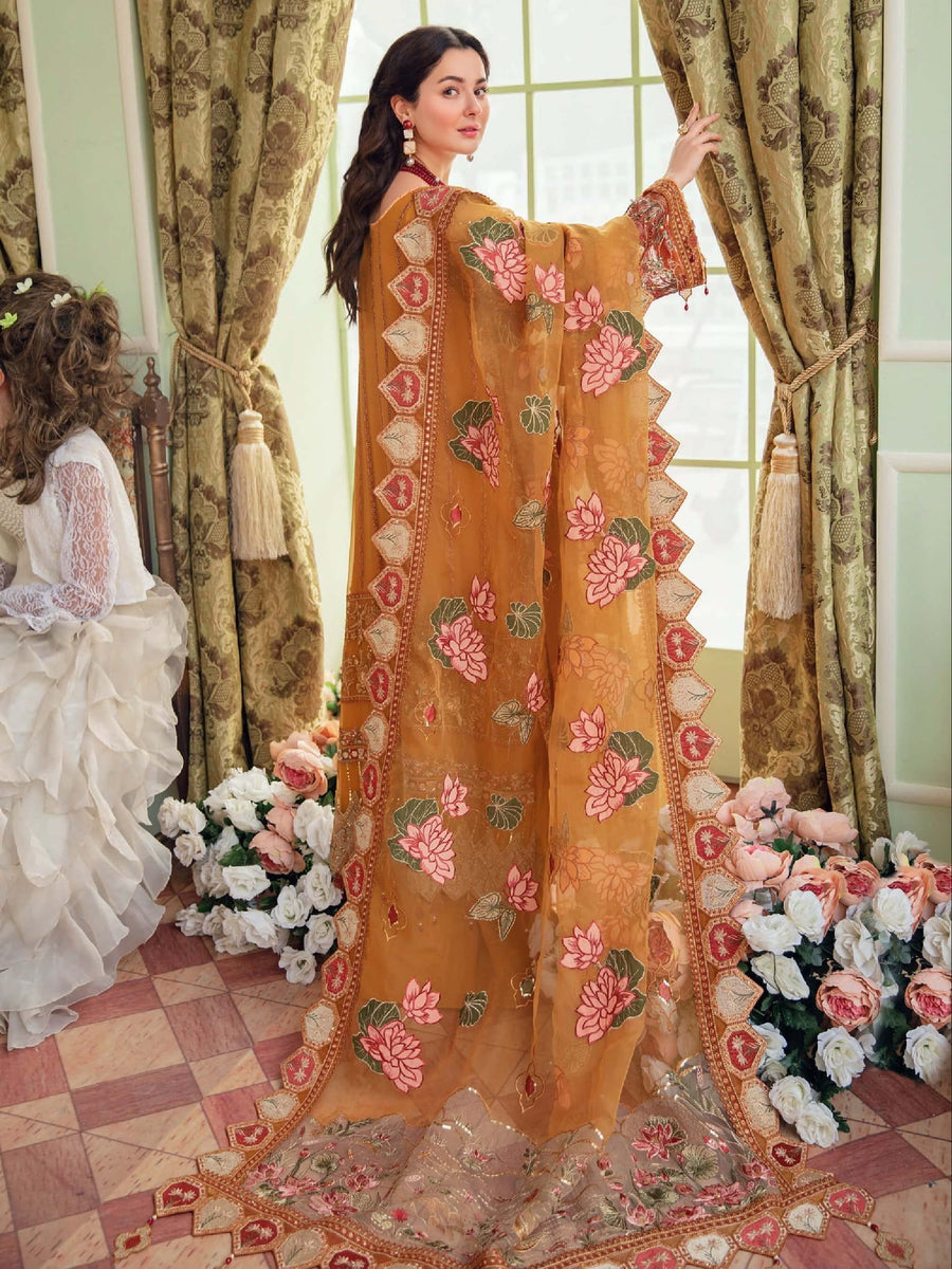 NUREH The Secret Garden Unstitched Luxury Formals 3Pc Suit NL-25 - FaisalFabrics.pk