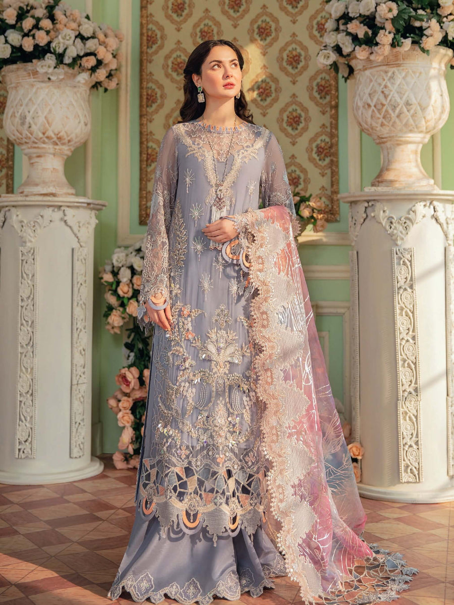NUREH The Secret Garden Unstitched Luxury Formals 3Pc Suit NL-26 - FaisalFabrics.pk