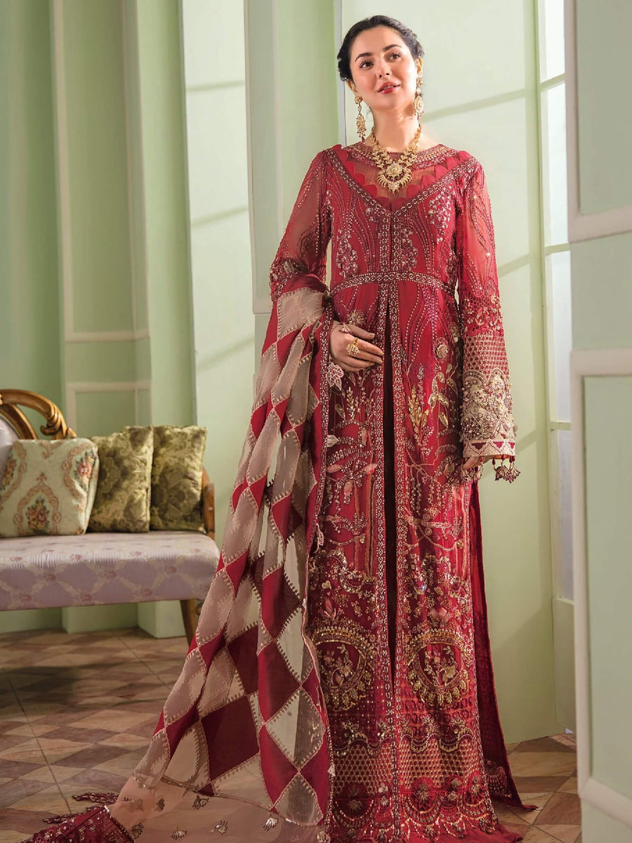 NUREH The Secret Garden Unstitched Luxury Formals 3Pc Suit NL-27 - FaisalFabrics.pk