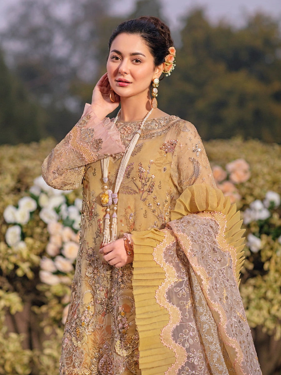 NUREH The Secret Garden Unstitched Luxury Formals 3Pc Suit NL-31 - FaisalFabrics.pk