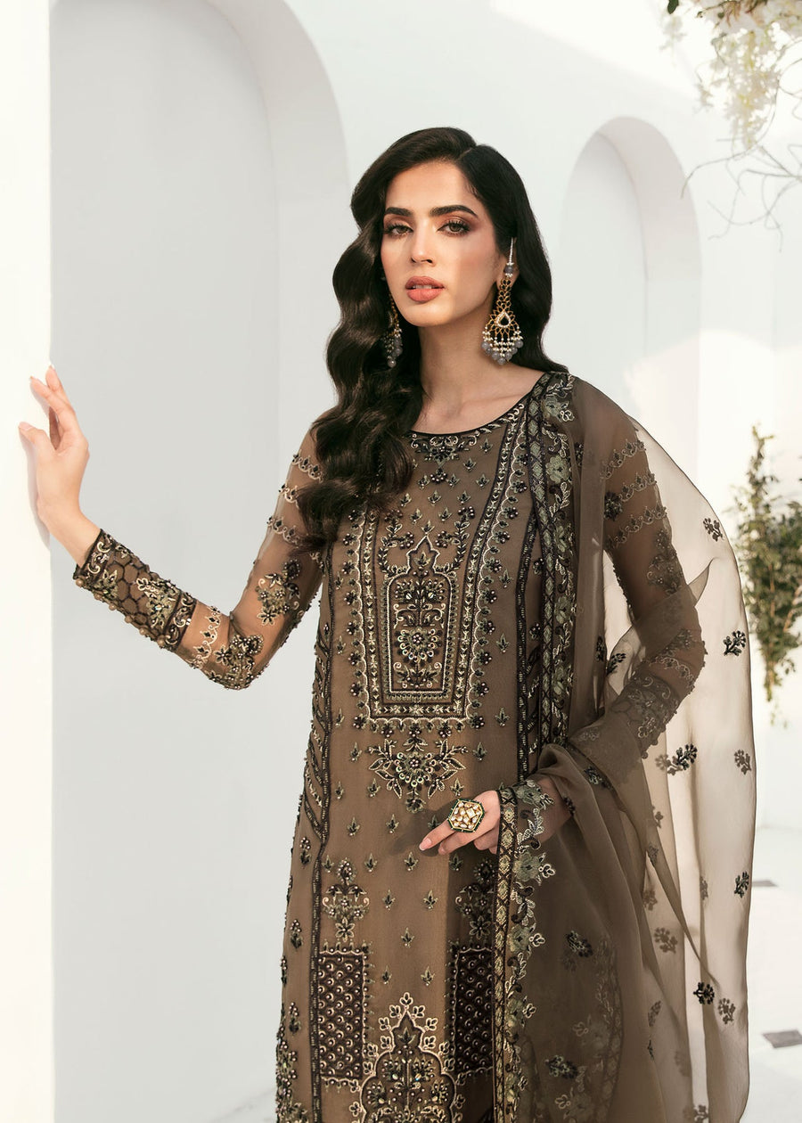 Akbar Aslam Sylvia Luxury Formal Unstitched Organza Suit - NURRE