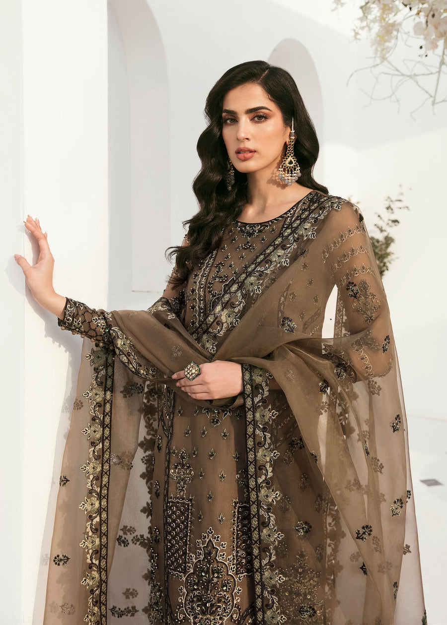 Akbar Aslam Sylvia Luxury Formal Unstitched Organza Suit - NURRE