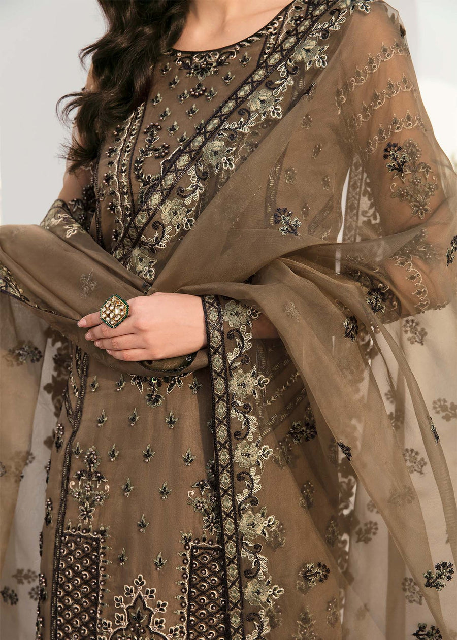 Akbar Aslam Sylvia Luxury Formal Unstitched Organza Suit - NURRE