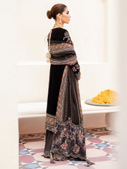 NUREH Shehnai Velvet Luxe Unstitched Embroidered 3Pc Suit NV-23