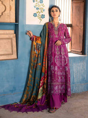 Nureh Maya Fall Winter Embroidered Linen Unstitched 3pc Suit NW-31 - FaisalFabrics.pk