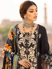 Nureh Maya Fall Winter Embroidered Linen Unstitched 3pc Suit NW-32 - FaisalFabrics.pk