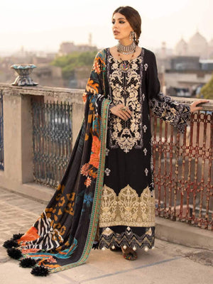 Nureh Maya Fall Winter Embroidered Linen Unstitched 3pc Suit NW-32 - FaisalFabrics.pk