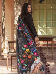 NUREH Maya Embroidered Slub Khaddar 3 Piece Unstitched Suit NW-35 - FaisalFabrics.pk