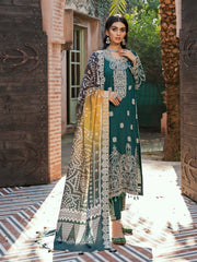 NUREH Maya Embroidered Slub Khaddar 3 Piece Unstitched Suit NW-40 - FaisalFabrics.pk