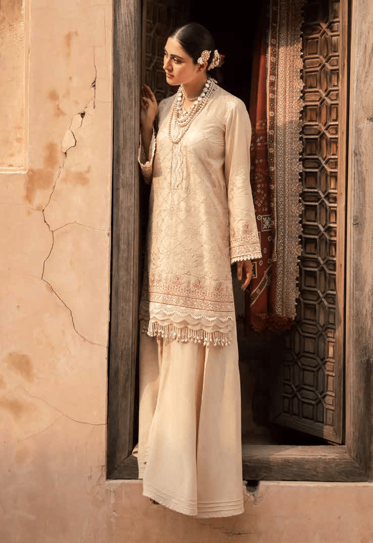 NUREH Maya Embroidered Khaddar Unstitched 3Pc Suit NW-67
